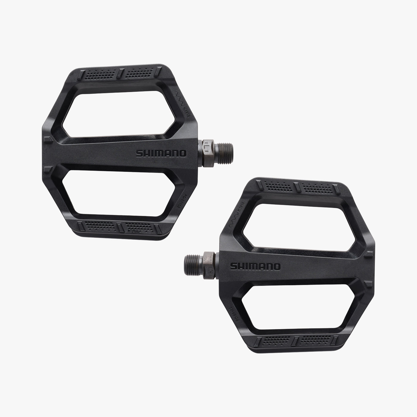 PEDALI Shimano Flat PD-EF102 in RESINA NERI, Noir PEDALI Shimano Flat PD-EF102 in RESINA NERI, Noir